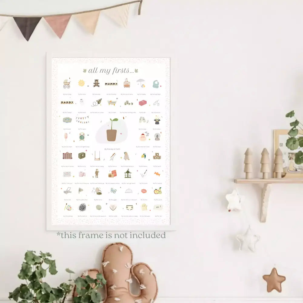 Milestone print for all the baby's firsts - Seedling
