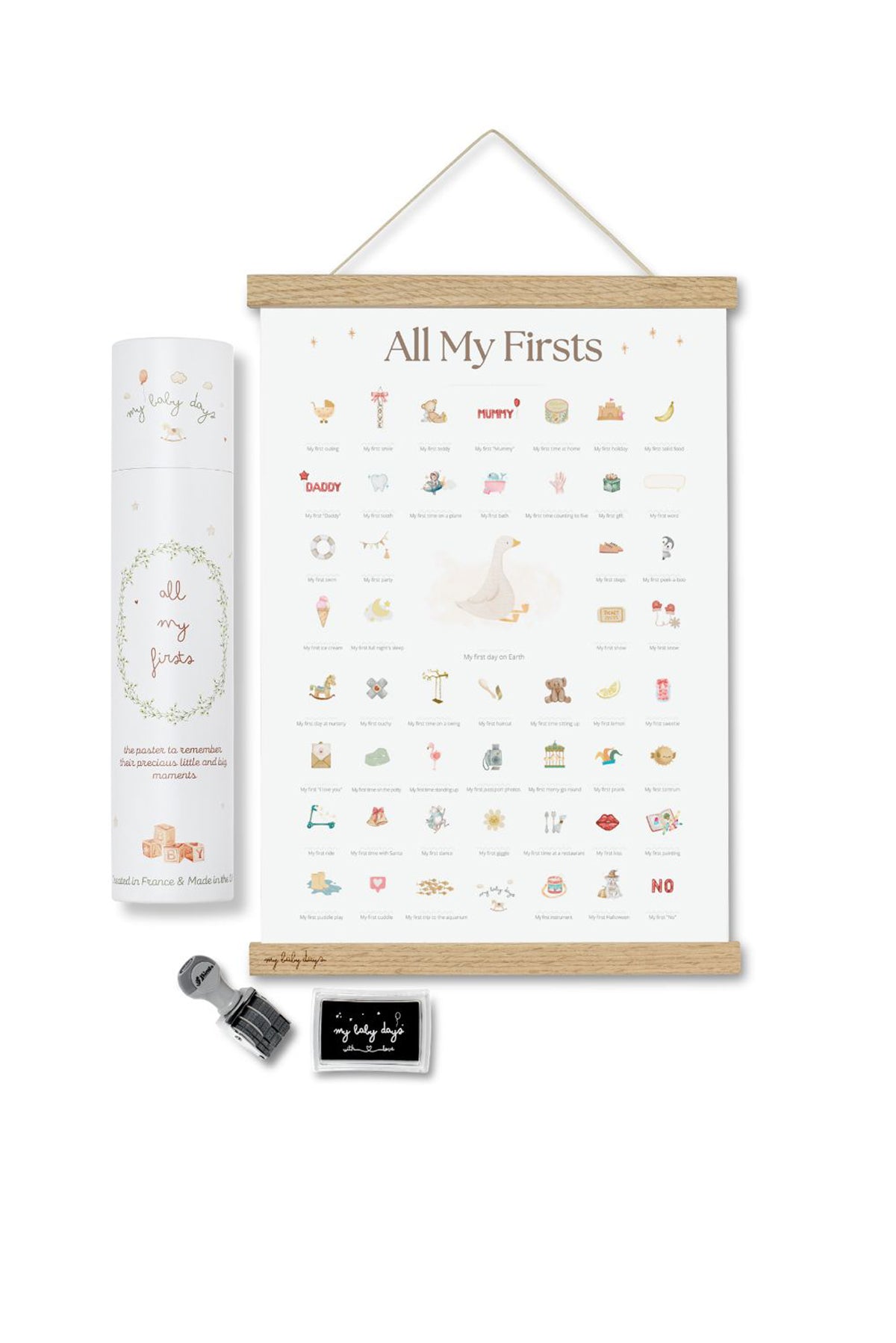 All My Firsts 'Baby Goose' Print for Baby's Firsts