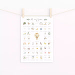 Milestone print for all the baby's firsts - Balloon