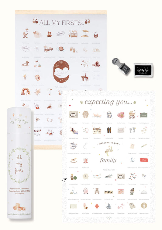 DUO 'Karma' BUNDLE - All My Firsts 'Karma' Print + 'Expecting You' Pregnancy Print