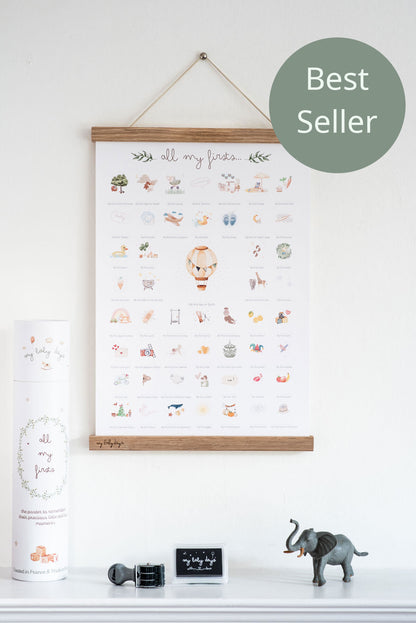 Baby Milestone Print - All My Firsts 'Balloon' Edition