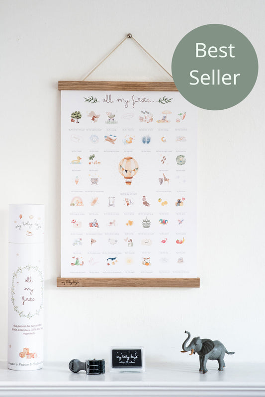 Baby Milestone Print - All My Firsts 'Balloon' Edition