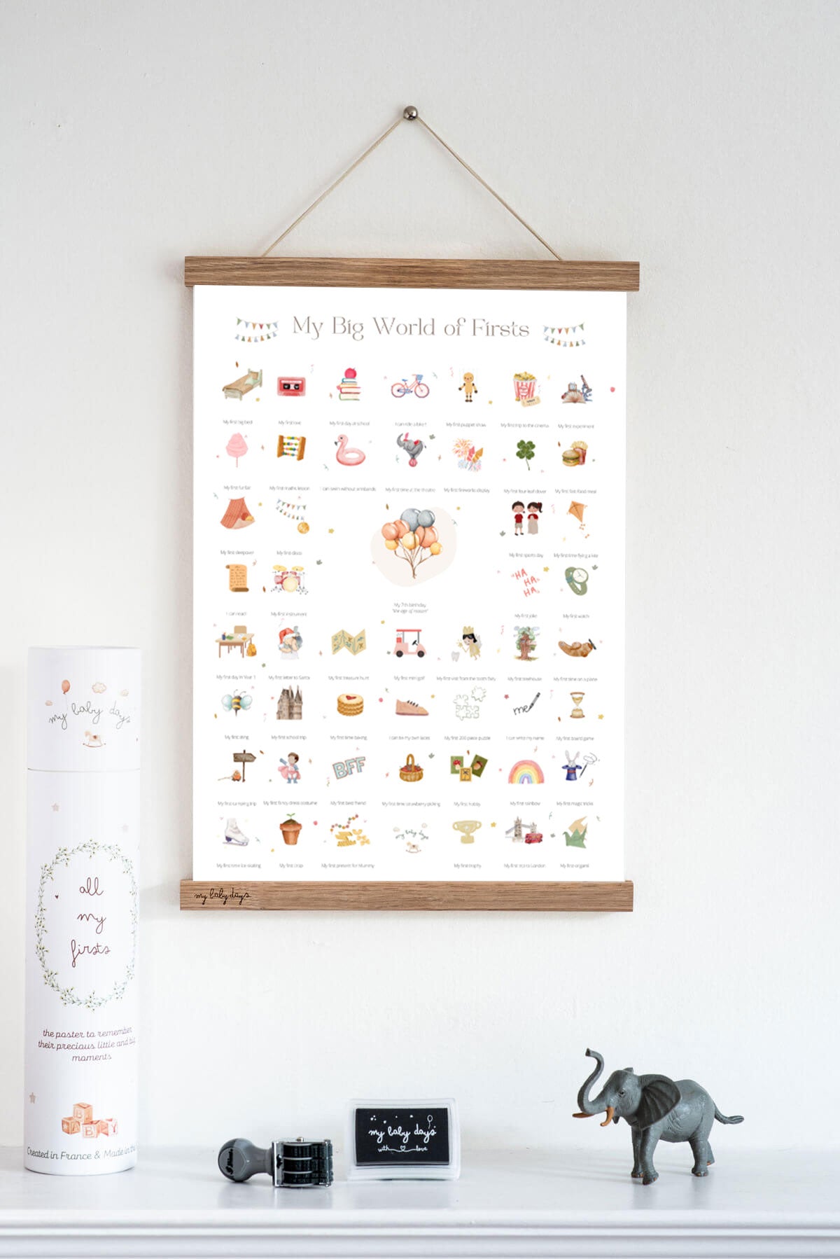 'My Big World of Firsts' Print for 2-7 year olds