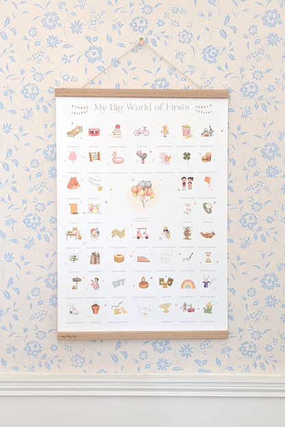 'My Big World of Firsts' Print for 2-7 year olds