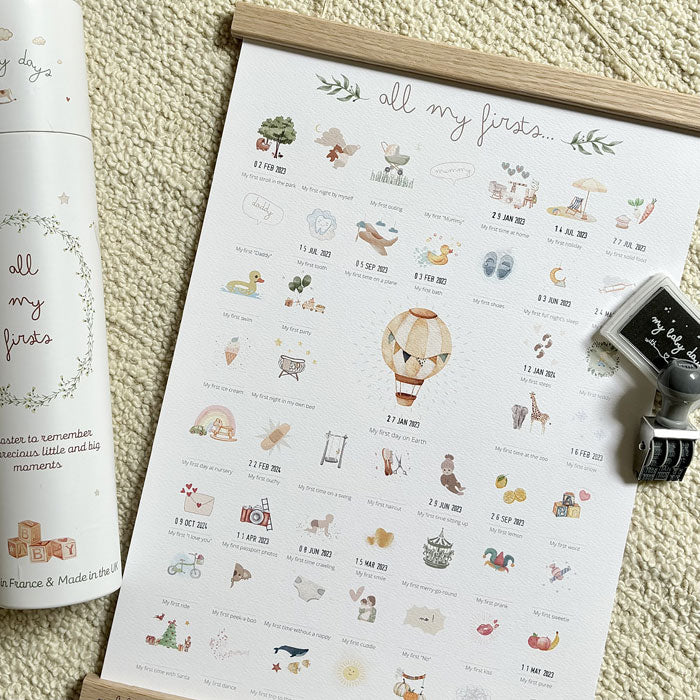 All My Firsts 'Balloon' Print for Baby's Firsts