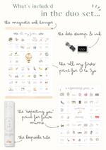All My Firsts balloon print + Expecting You pregnancy print  X-large bundle