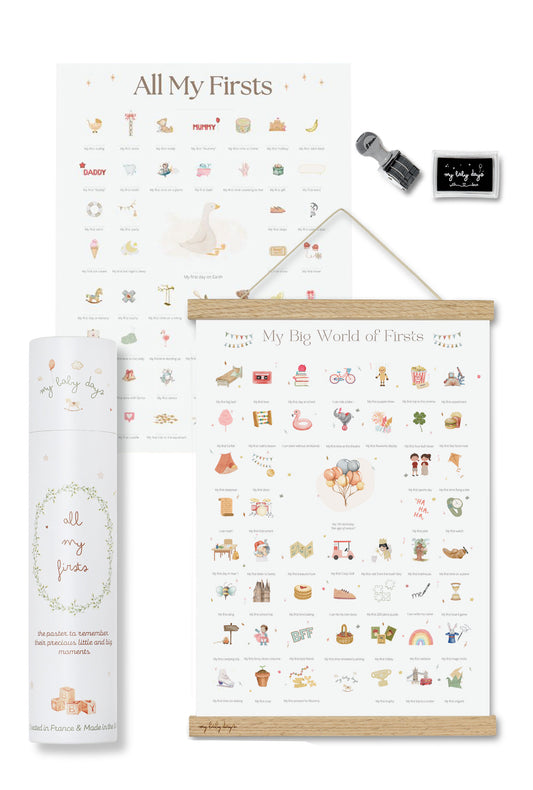 X-Large DUO 'Goose' BUNDLE - All My Firsts 'Goose' Print + 'My Big World of Firsts' Print