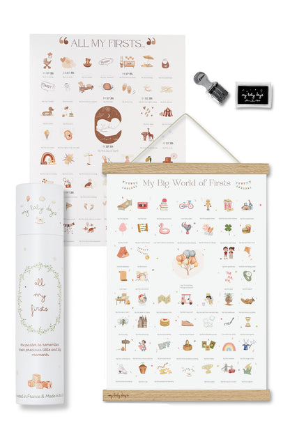 X-Large DUO 'Karma' BUNDLE - All My Firsts 'Karma' Print + 'My Big World of Firsts' Print