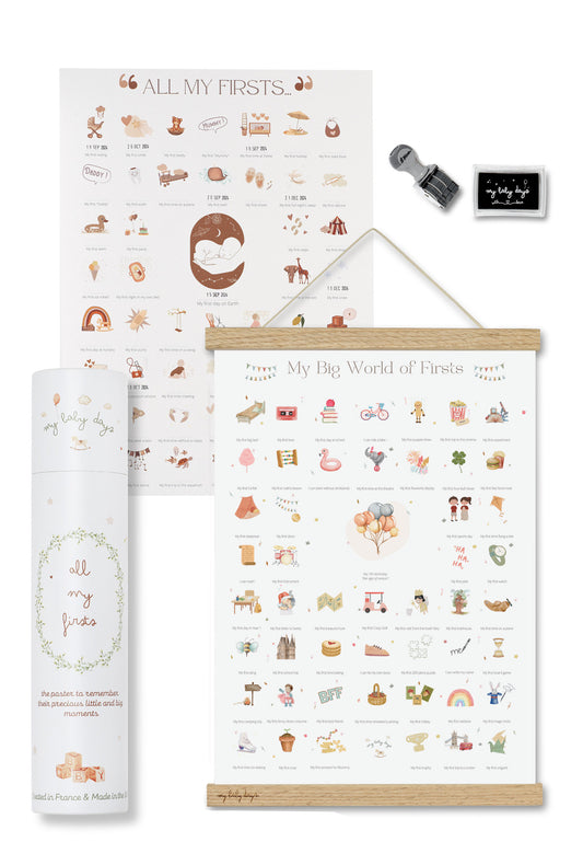 X-Large DUO 'Karma' BUNDLE - All My Firsts 'Karma' Print + 'My Big World of Firsts' Print