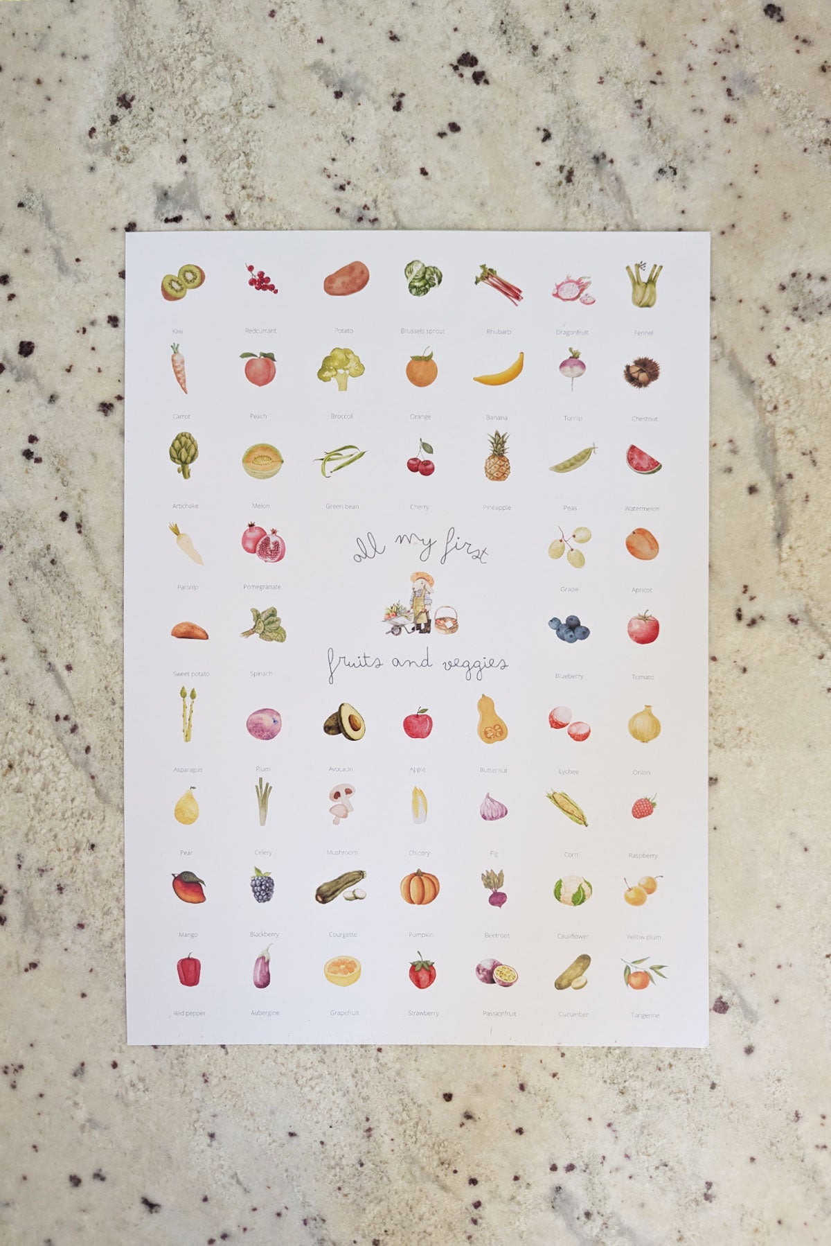 All My First Fruits & Veggies : special weaning print