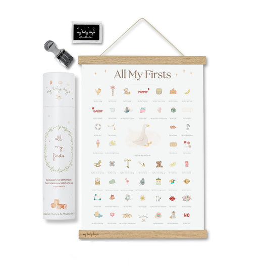 Baby Milestone Print - All My Firsts 'Baby Goose' Edition