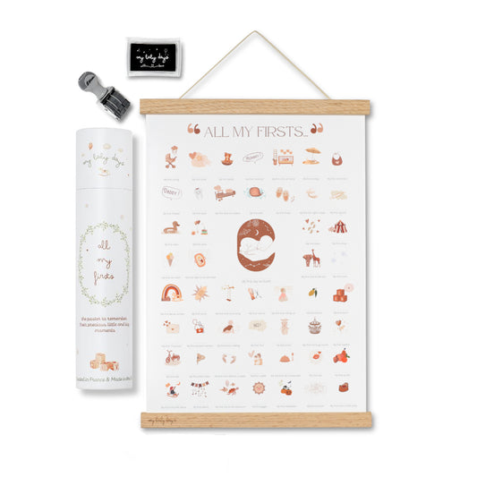 Baby Milestone Print - All My Firsts 'Karma' Edition